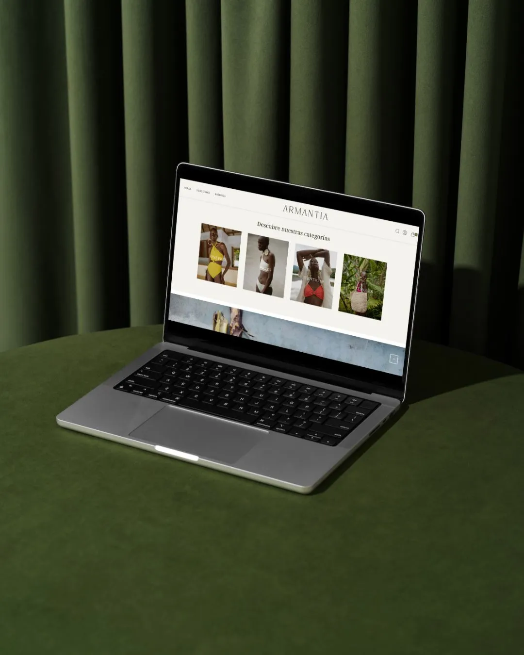 Armantia collections on a laptop