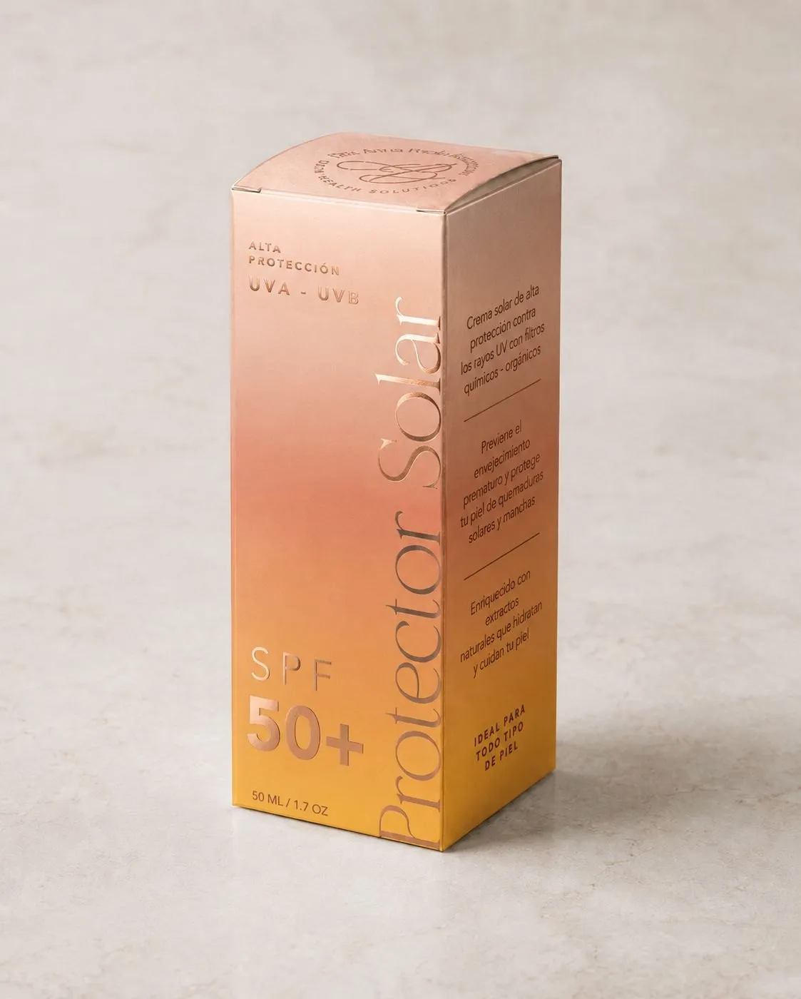SPF 50 sunscreen box
